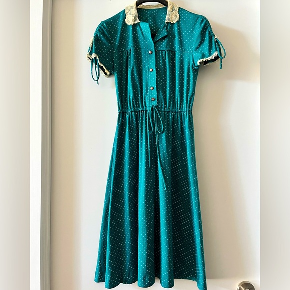 Vintage Polka Dot Summer Dress - Picture 1 of 3